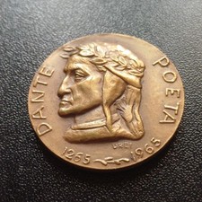 Medaglia italiana dante usato  Riolo Terme