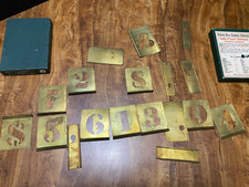Brass number stencils for sale  Clarksboro