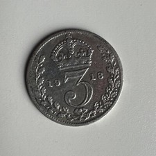 Silver threepence george for sale  LONDON