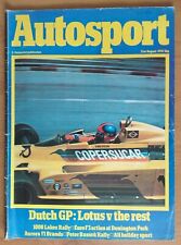 Autosport august 1978 for sale  LYDNEY