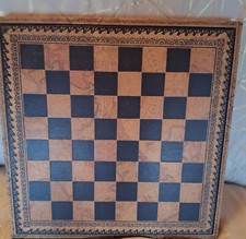 Schachbrett backgammon messing gebraucht kaufen  Köln