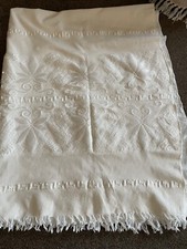 Vintage cream tablecloth for sale  WESTCLIFF-ON-SEA