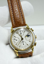 Relógio de pulso masculino Bucherer automático Moonphase cronógrafo 37 mm (funciona) comprar usado  Enviando para Brazil