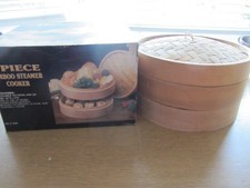 Piece bamboo steamer for sale  SLOUGH