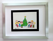 CHARLES SCHULZ + Assinado Natal 1968 Amendoim Desenho Animado SNOOPY + Novo Moldura COMPRE!, usado comprar usado  Enviando para Brazil