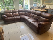 Leather corner sofa for sale  LIVERPOOL