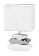 Lampa stołowa Fischer & Honsel Liner 1x E14 250W z białym kloszem na sprzedaż  PL
