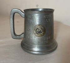 Caneca vintage NNJR 1958 anual clube de carro esportivo troféu de vidro estanho prêmio comprar usado  Enviando para Brazil