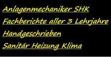 Berichtsheft anlagenmechaniker gebraucht kaufen  Deutschland