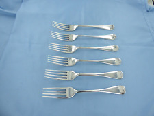 UM CONJUNTO ANTIGO DE SEIS GARFOS DE JANTAR INGLESES ANTIGOS DE PRATA ESTERLINA, SHEFFIELD 1909. comprar usado  Enviando para Brazil