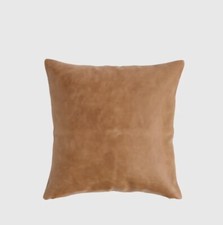 NOVO SEM ETIQUETAS CAPA DE TRAVESSEIRO DE COURO MARMELO LUXO SOFÁ TRAVESSEIRO/CAMA TRAVESSEIRO CONHAQUE LINHO COSTAS comprar usado  Enviando para Brazil