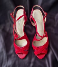 Red crossstrap stiletto for sale  CASTLEFORD
