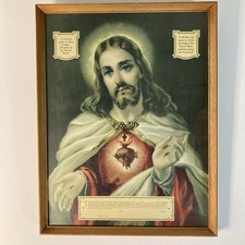 Vintage sacred heart for sale  ASHFORD