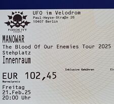 Tickets manowar berlin gebraucht kaufen  Fellbach