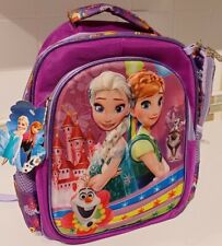 Mochila Frozen Elsa & Anna 3D infantil meninas bolsa livro infantil 12"x10", usado comprar usado  Enviando para Brazil