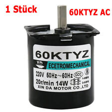 1 Stück Synchronmotor 60KTYZ AC 220V 110V 2,5-110 U/min CW/CCW Getriebemotor 14W comprar usado  Enviando para Brazil