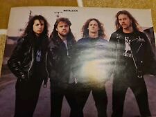 Usado, Vintage METALLICA JASON NEWSTED JAMES HETFIELD A4 POSTER METAL EDGE MAGAZINE  comprar usado  Enviando para Brazil