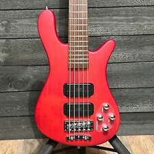 Baixo elétrico Warwick Rockbass Streamer padrão 5 cordas - Vermelho comprar usado  Enviando para Brazil