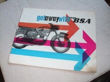 GET AWAY WITH BSA - FOLHETO DE VENDAS GAMA COMPLETA DE MOTOCICLETAS PARA 1964 comprar usado  Enviando para Brazil
