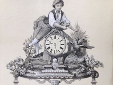Horloge combat coq d'occasion  Paris VI