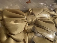 24 ARCOS DE FITA DE CETIM DOURADO 3,5” arcos de gravata de torção pré-fabricados para bolsas de presente/artesanato etc. comprar usado  Enviando para Brazil