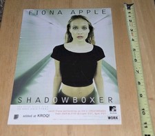 Pôster publicitário Fiona Apple Shadowboxer Alternative anos 90 HYPE PROMO RÁDIO COMÉRCIO 8,5x11 comprar usado  Enviando para Brazil