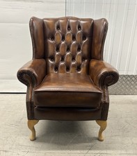 Brown leather button for sale  BRACKNELL