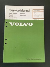 1990 Volvo 240 SRS sistema de retenção suplementar manual de serviço, usado comprar usado  Enviando para Brazil