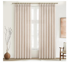 Beige pleated curtains for sale  Chatsworth