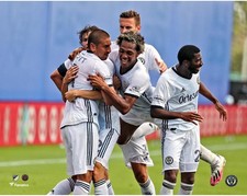 Foto de Phildelphia Union MLS is Back Goal vs. NY City FC Celebration 11" x 14" comprar usado  Enviando para Brazil