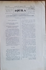 Aquila agosto 1875 usato  L Aquila