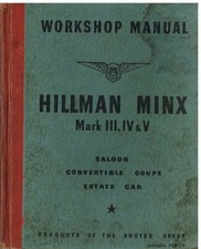 Hillman minx mk3 for sale  ALFRETON