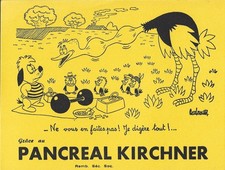 Buvard pancréal kirchner d'occasion Buvard pancréal kirchner d'occasion  Saint-Flour