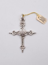 Croix Jeannette en argent rhodié et marcassite issue d'un deadstock, usado comprar usado  Enviando para Brazil