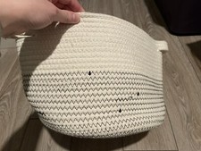 Mesa, cestas de armazenamento de corda de algodão com alças | Organize multiuso | Creme comprar usado  Enviando para Brazil