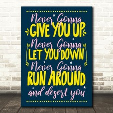 Never gonna give for sale  UK