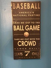 Baseball canvas wall for sale  Ludington