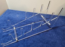 2 racks de exibição de placas de acrílico de acrílico transparente risers para 6 placas cada #1431 comprar usado  Enviando para Brazil