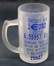 Chope biére verre d'occasion  Château-Renard