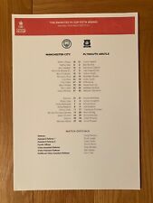 Folha colorida Manchester City v Plymouth Argyle 1 de março de 2025 FA Cup Club A4 Team comprar usado  Enviando para Brazil