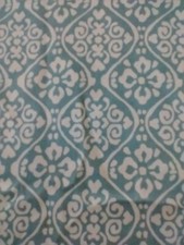 MANTEL RECTÁNGULO DE TELA Azul y Blanco 82"" x 60"" MEDALLONES GEOMÉTRICOS MODERNOS segunda mano  Embacar hacia Mexico