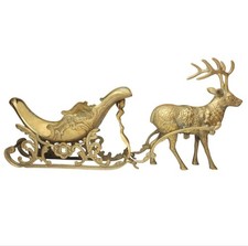 Vintage brass reindeer for sale  Whitehall