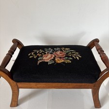 Needlepoint footstool stool for sale  Charlestown