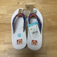 Chinelos Reef Fanning Patriotic Vermelho Branco Azul com Abridor de Garrafa Masculino 11 Novo, usado comprar usado  Enviando para Brazil