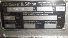 Kompressor industrie becker gebraucht kaufen  Mannheim