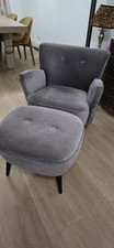 Made.com grey velvet for sale  BRACKNELL