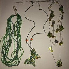 Pretty green beaded for sale  Richmond