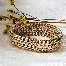 Bracelet gourmette maille d'occasion  Le Luc