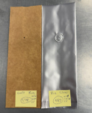 Usado, Novo saco de café foil - 6-10 oz prata e marrom folha lateral reforçada saco com válvula 1565 comprar usado  Enviando para Brazil