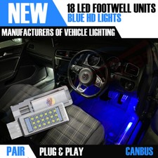 2x Golf MK5 MK6 MK7 7.5 LED VW AZUL Footwell porta luzes interiores sob smd Reino Unido, usado comprar usado 2x Golf MK5 MK6 MK7 7.5 LED VW AZUL Footwell porta luzes interiores sob smd Reino Unido, usado comprar usado  Enviando para Brazil